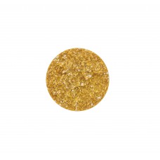 Cabochon flach Goldstein gelb, 12mm